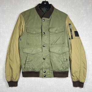 Belstaff - Ashvale Panelled Twill and Canvas Bomber Jacket Men’s Size 46 (Small)